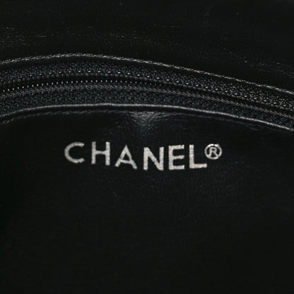Chanel Lambskin Quilted Shopper Tote Black 7 of 9