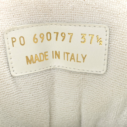 Saint Laurent Calfskin Womens SL/80 Mid Top Sneakers 37.5 Optic White 8 of 10