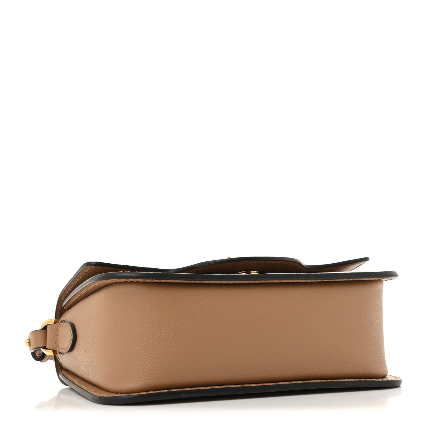Grained Calfskin La Medusa Flap Shoulder Bag Brown
