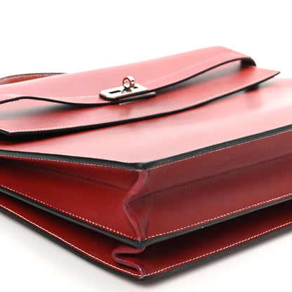Hermes Box Kelly Depeche 38 Rouge H 9 of 15