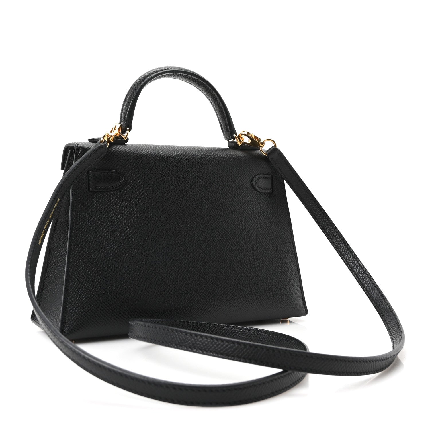 Hermes Epsom Mini Kelly Sellier 20 Black 2 of 10