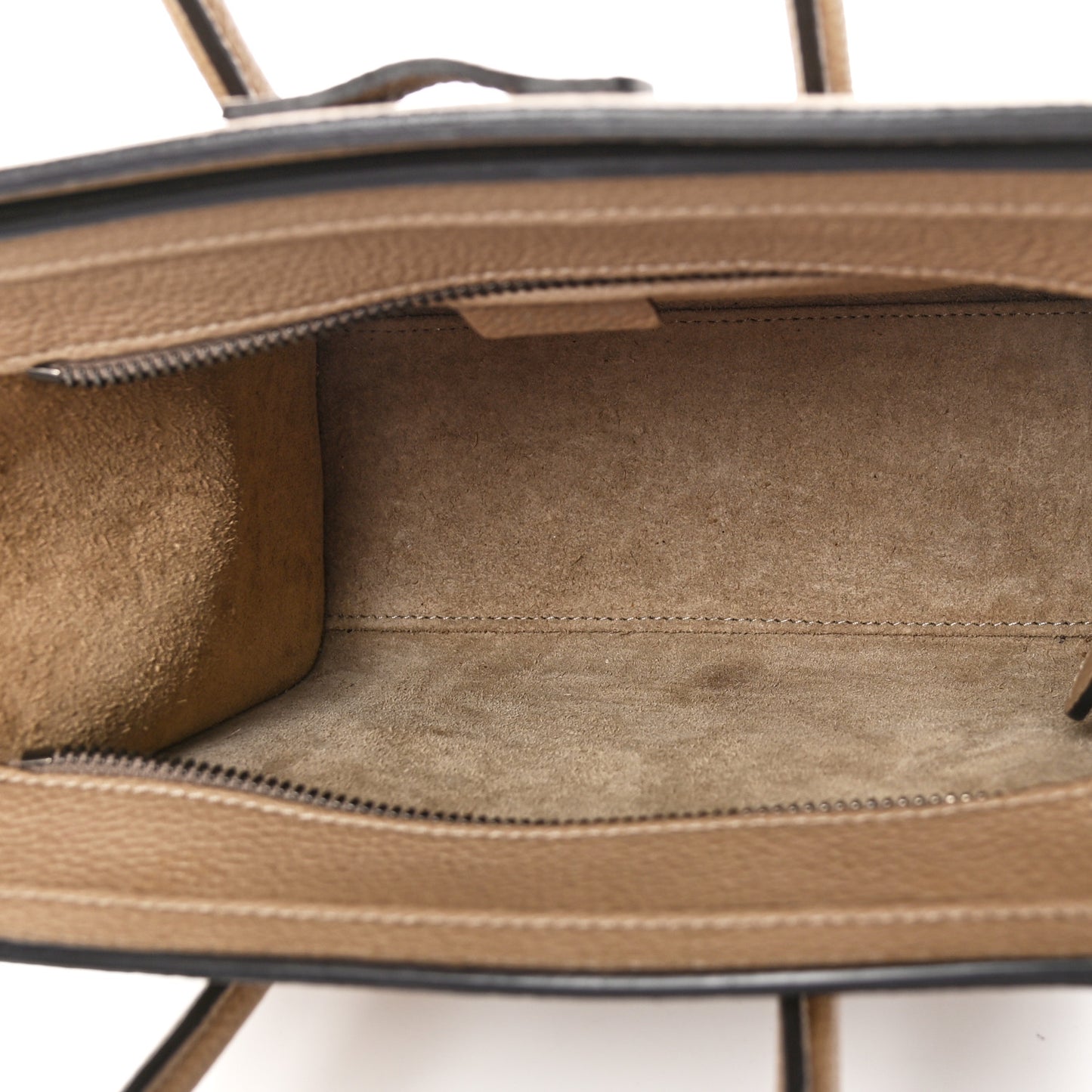 Drummed Calfskin Nano Luggage Dune