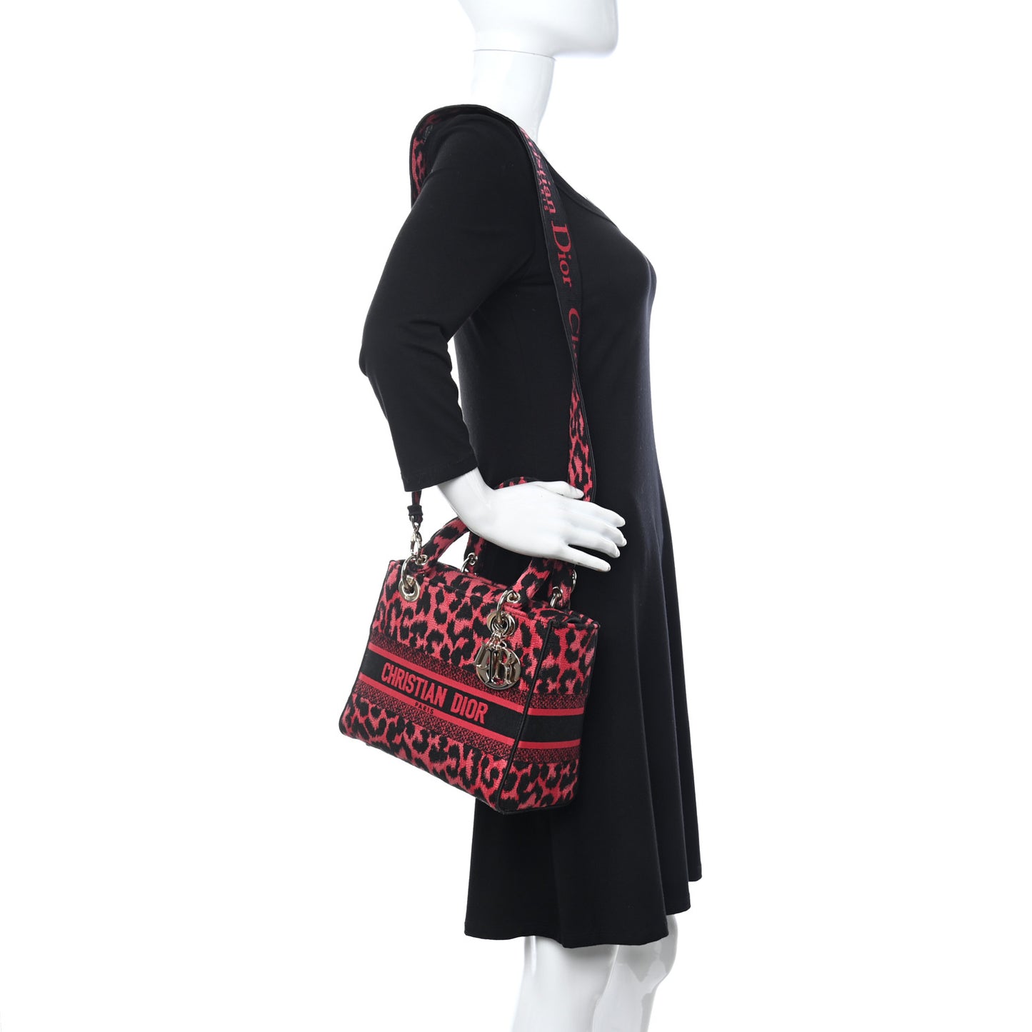 Canvas Mizza Embroidered Medium Lady D-Lite Fuchsia