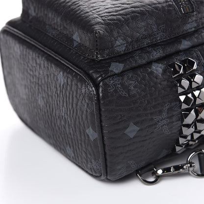 MCM Visetos Studded X-Mini Bebe Boo Backpack Black 9 of 9
