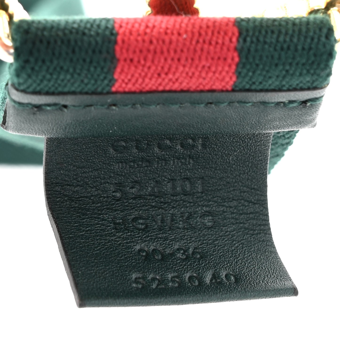 Canvas Torchon Double G Web Belt 90 36 Verde