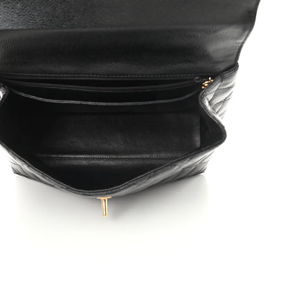 Chanel Caviar Quilted Jumbo Kelly Flap Black 5 of 11