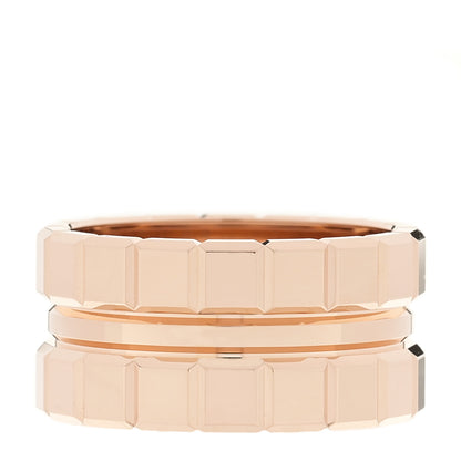 Chopard 18K Rose Gold Ice Wide 3 Band Ring 55 7.25 3 of 5