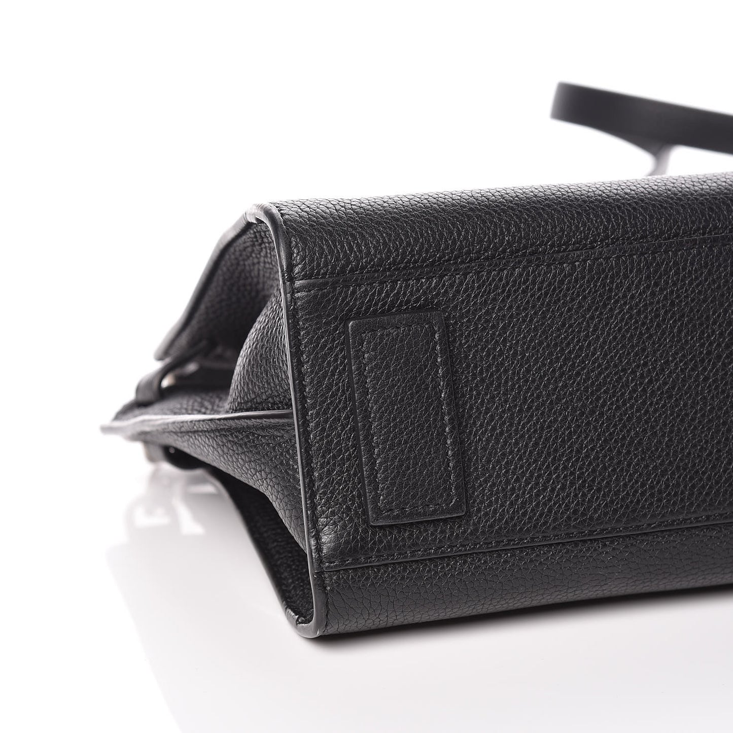 Grained Calfskin Nano Sac De Jour Souple Black