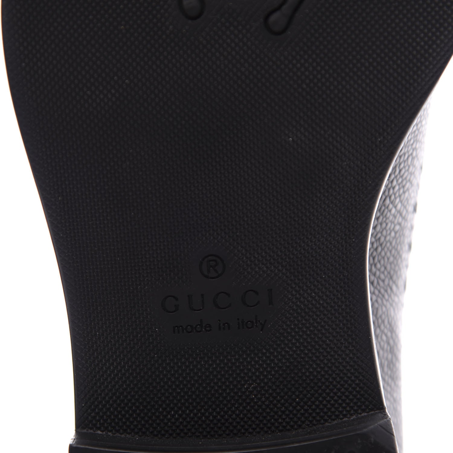 Gucci Pebbled Calfskin Dionysus Web Mens Martins Shoes 7 Black 9 of 11