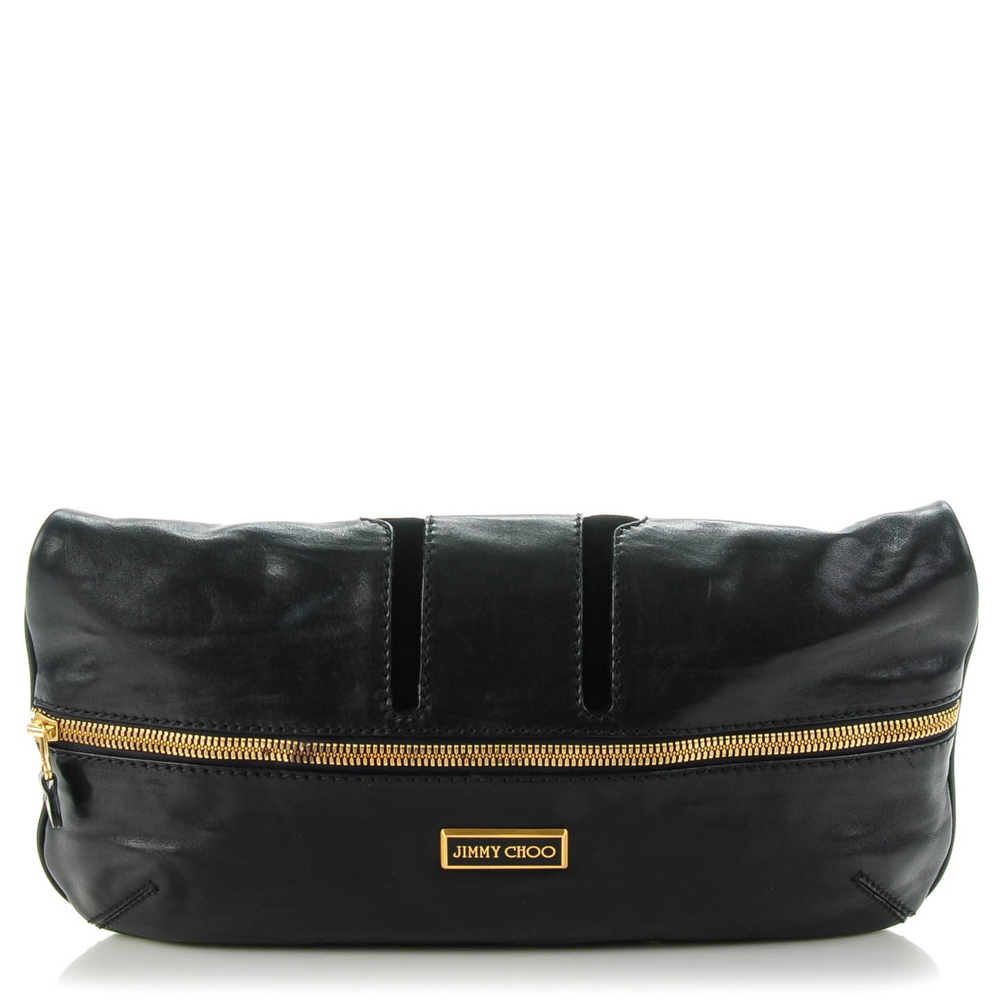 Calfskin Suede Shoulder Bag Black