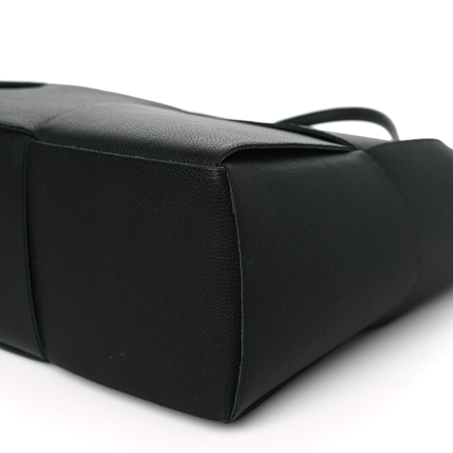 Bottega Veneta Grained Calfskin Intrecciato Small Arco Tote Black 9 of 9