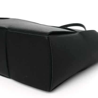 Bottega Veneta Grained Calfskin Intrecciato Small Arco Tote Black 9 of 9