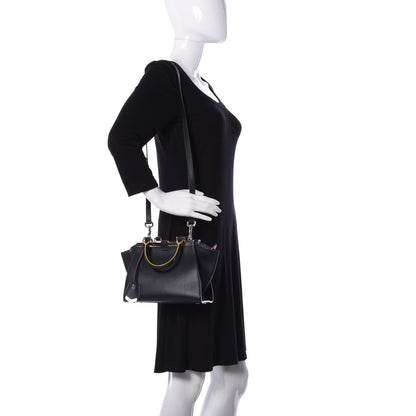 Fendi Vitello Dolce Mini 3jours Tote Blue Notte 2 of 11