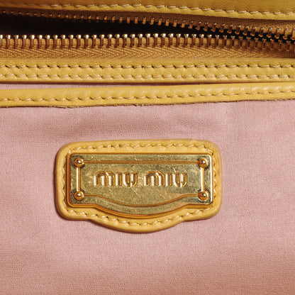 Miu Miu Leather Matelasse Tote Ginestra 9 of 12