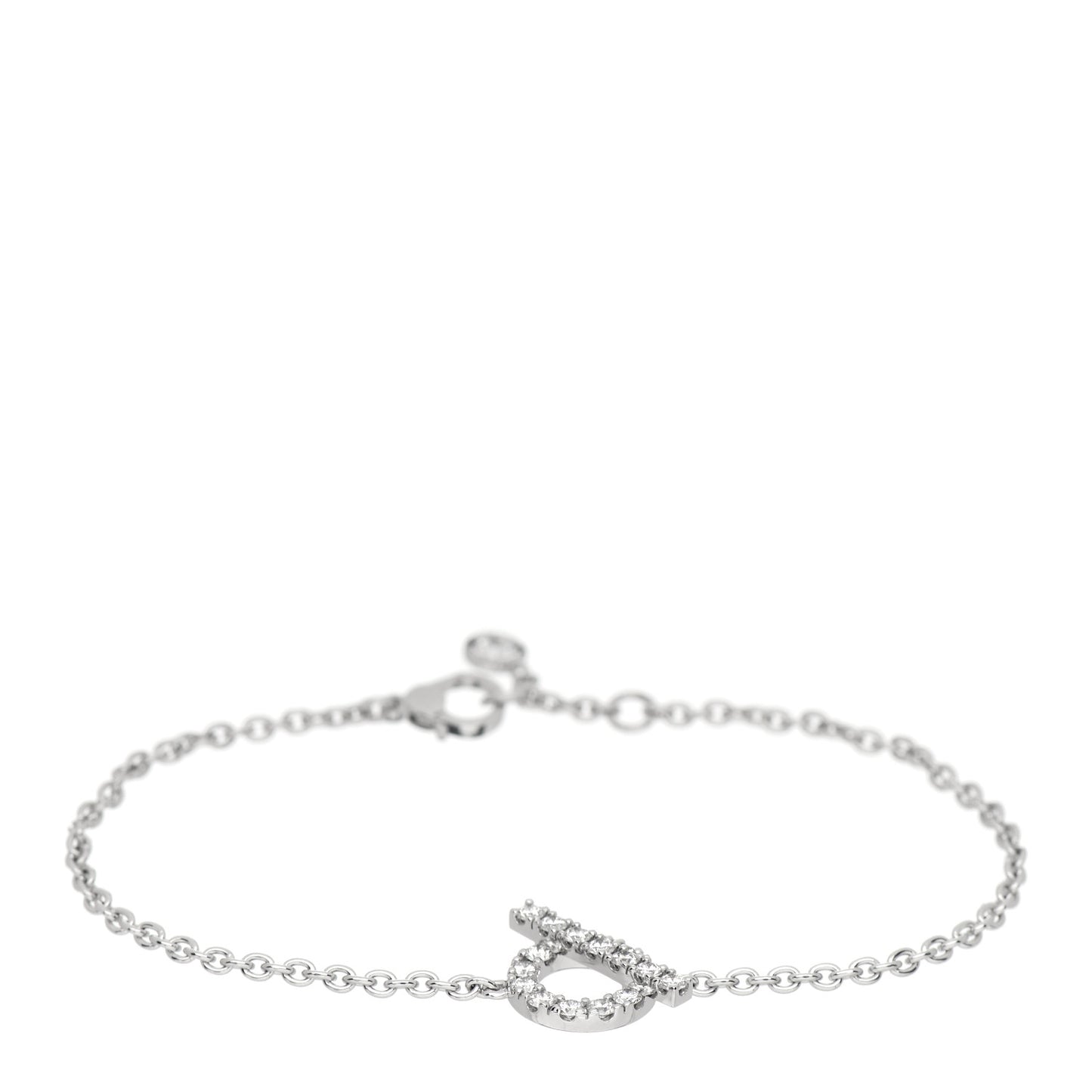 18K White Gold Diamond Finesse Bracelet ST