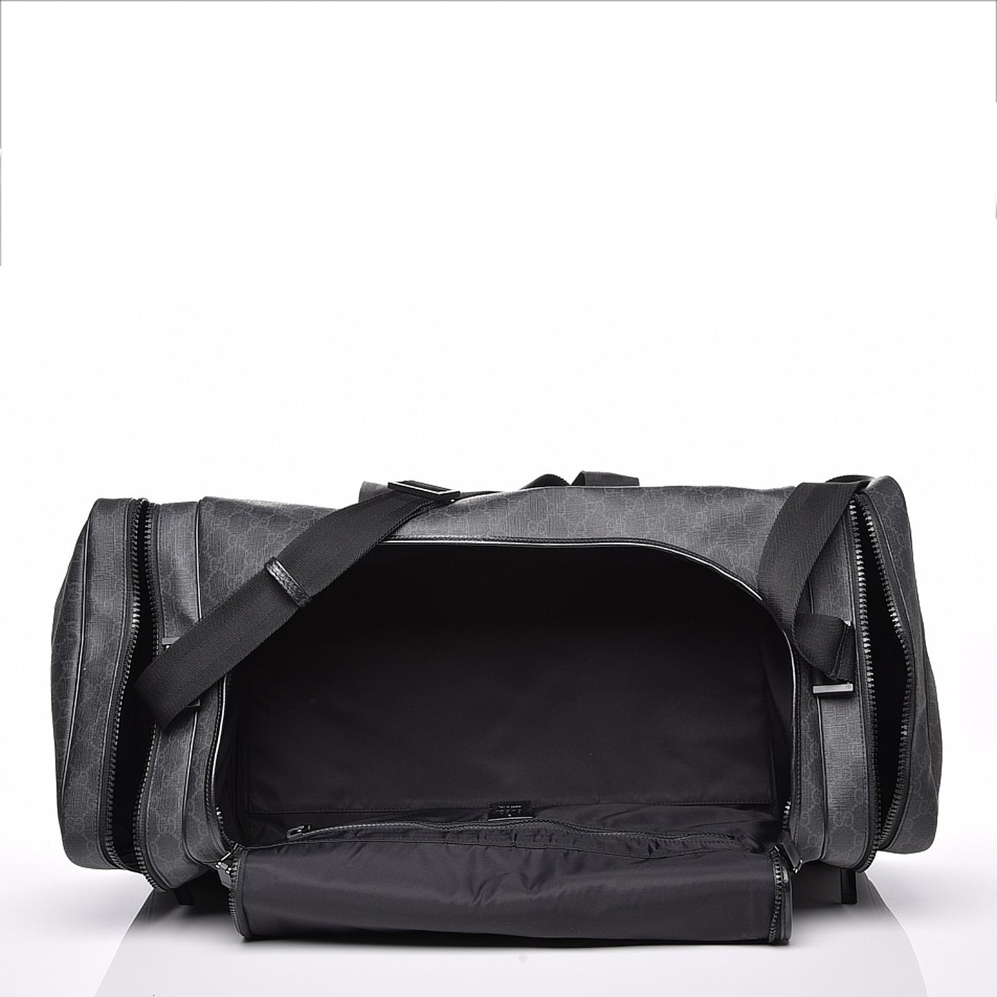 GG Plus Monogram Large Duffle Black