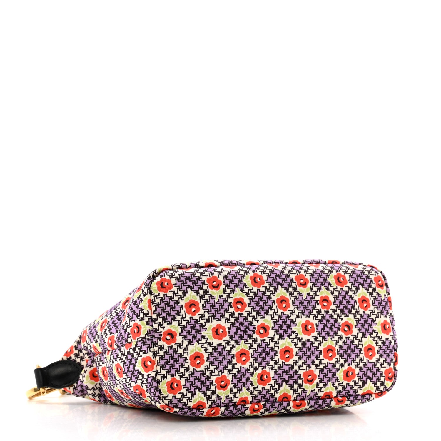 Miu Miu Tessuto Nylon Stampato Mini Spirit Cire Bag Lilla Dis Retro 4 of 10