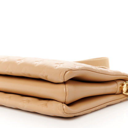 Louis Vuitton Lambskin Embossed Monogram Coussin PM Camel 11 of 11