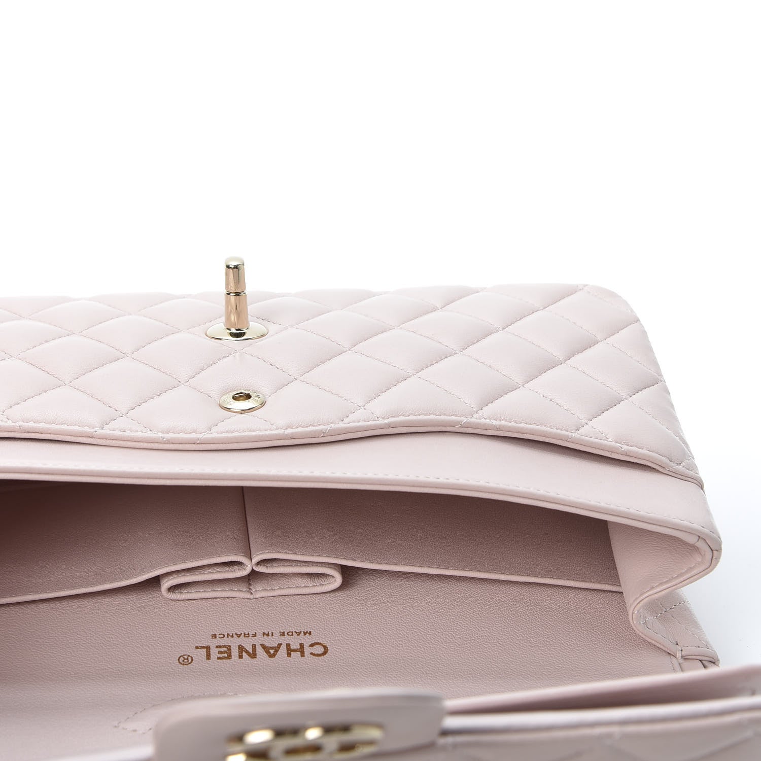 Chanel Lambskin Quilted Medium Double Flap Pink 4 of 10