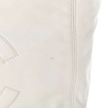 Chanel Calfskin Chain CC Small Tote White 19 of 22