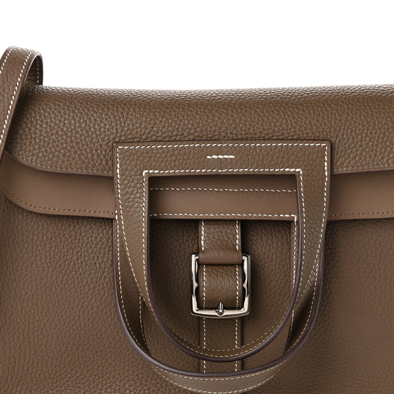 Hermes Taurillon Clemence Halzan 31 Etoupe 8 of 10