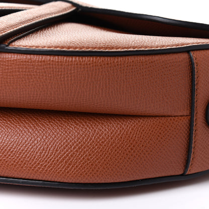 Christian Dior Grained Calfskin Saddle Bag Camello 10 of 10