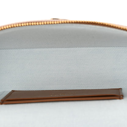 Chanel Washed Denim Calfskin Quilted Top Handle Slim Vanity Case With Chain Blue Brown 5 of 10