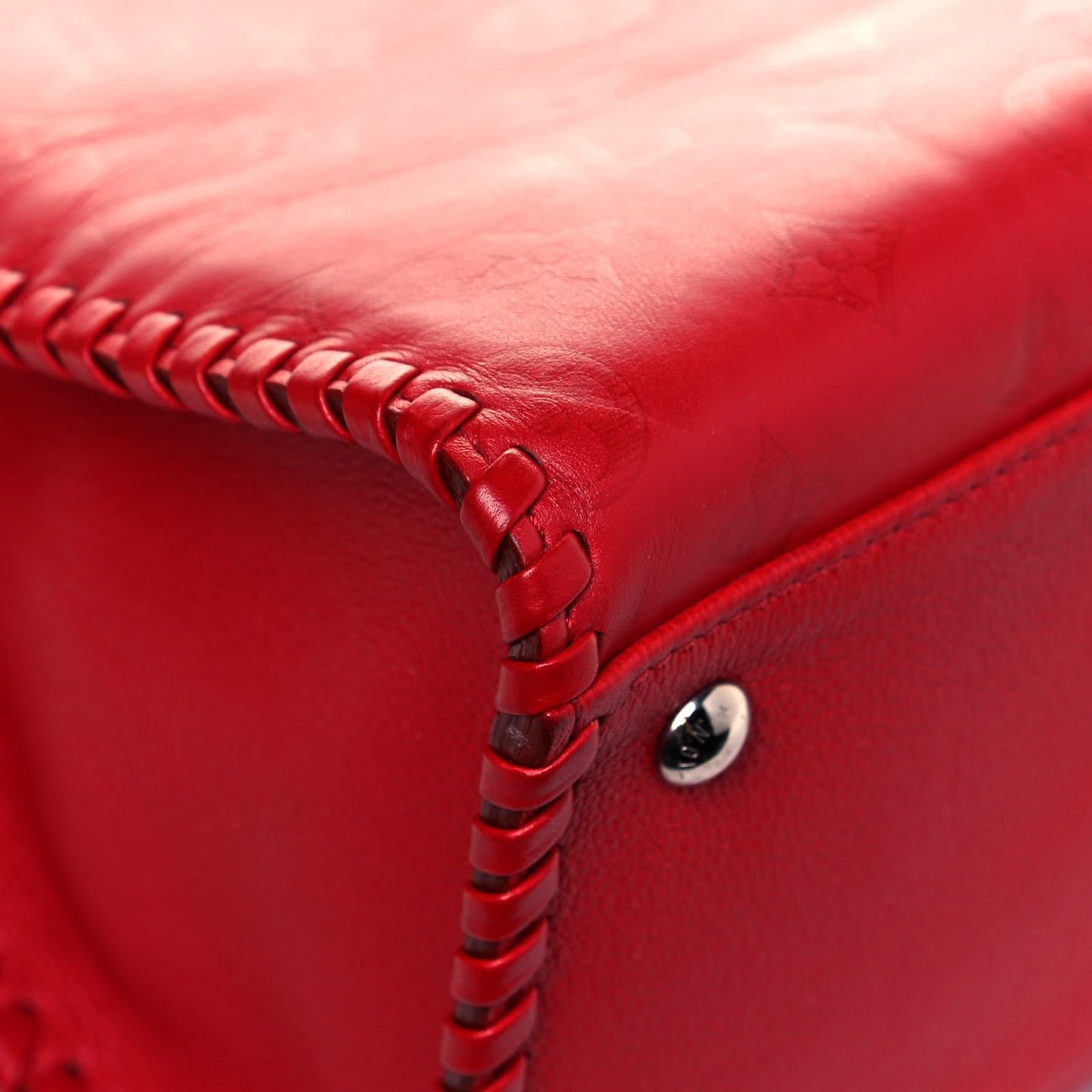 Monogram Cuir Plume Very Zipped Tote Rubis
