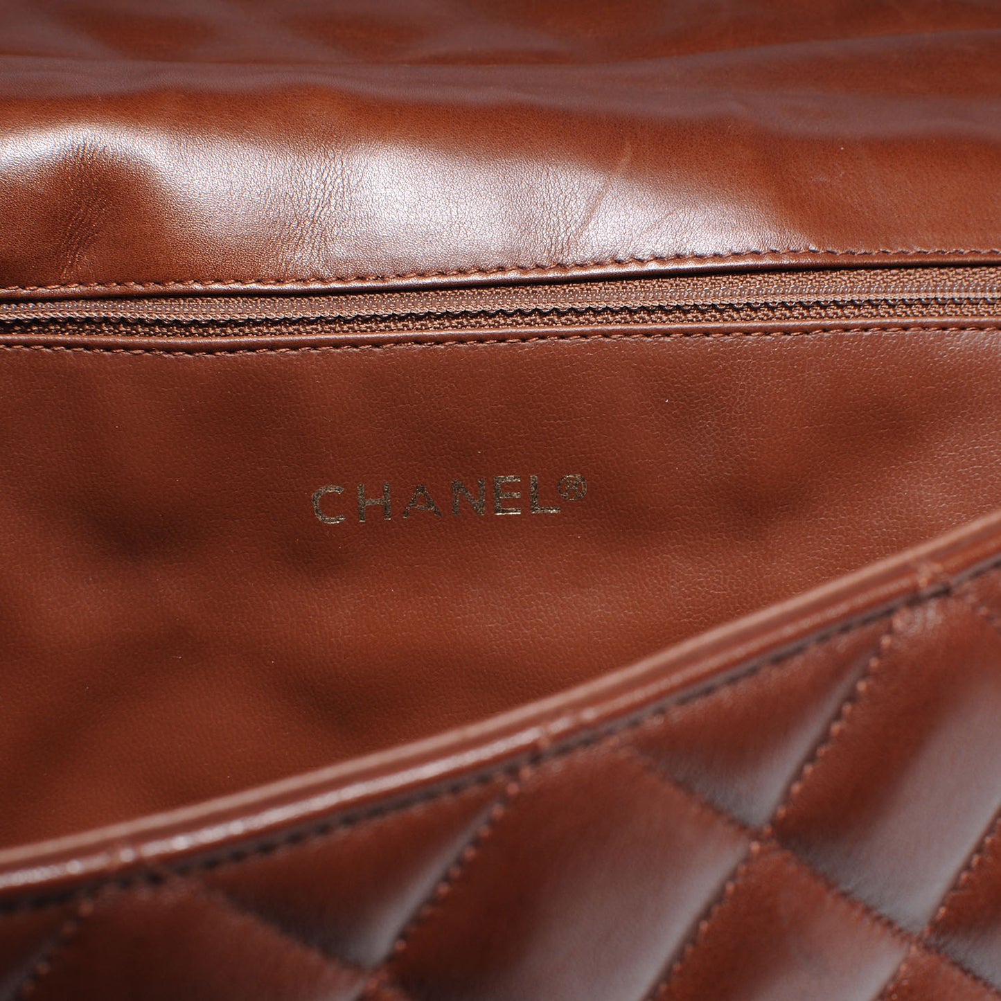 Lambskin Portfolio Flap Brown