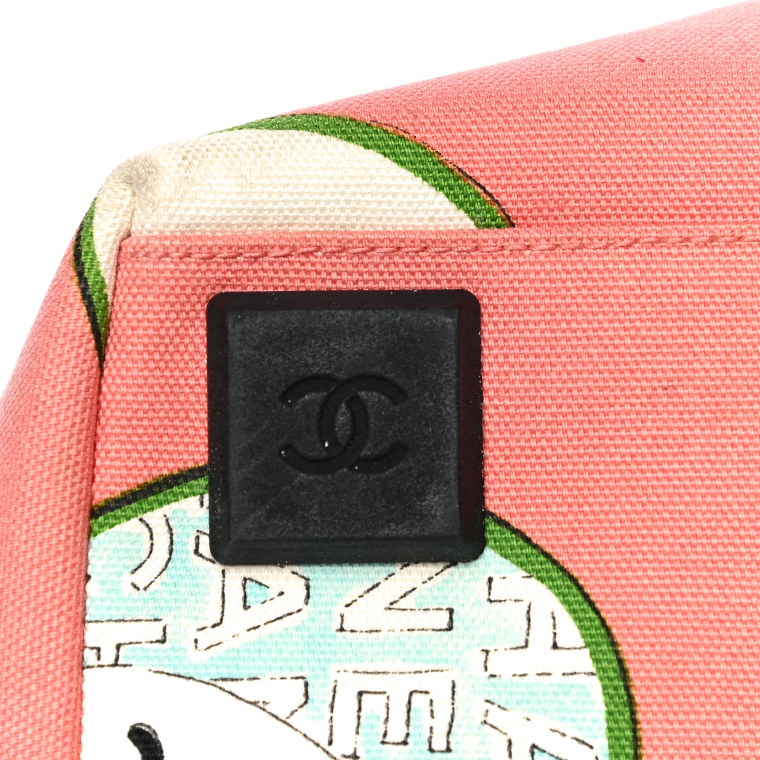 Chanel Canvas Coco Hearts Print Tote Multi 12 of 22