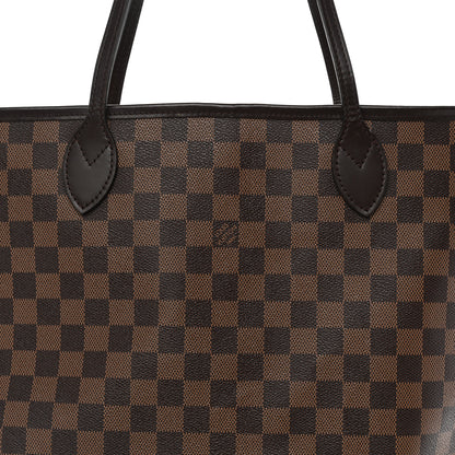 Louis Vuitton Damier Ebene Neo Neverfull MM Rose Ballerine 9 of 13