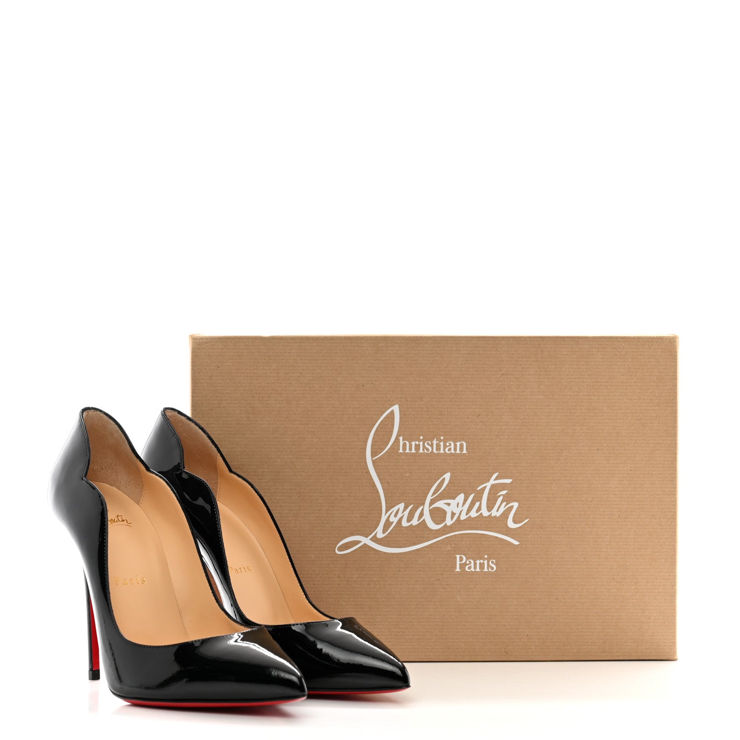Christian Louboutin Patent Hot Chick 100 Pumps 38 Black 9 of 9