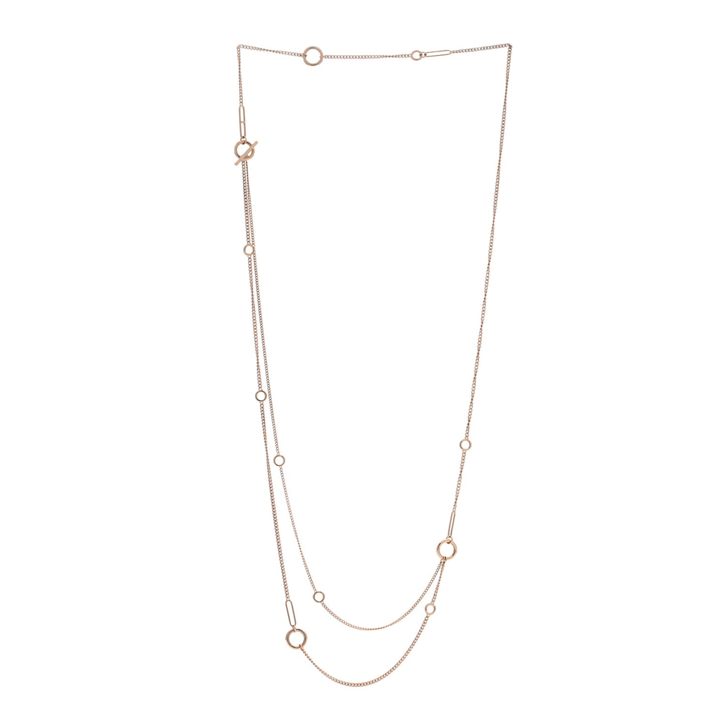 18K Rose Gold Echappee Extra Long Necklace