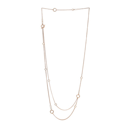 Hermes 18K Rose Gold Echappee Extra Long Necklace 3 of 5