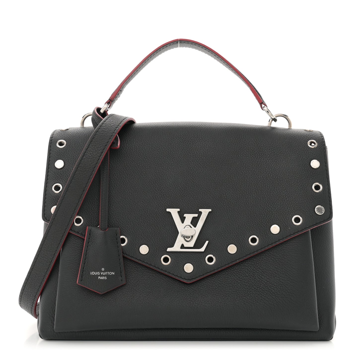 Soft Calfskin My Lockme Rivets Black