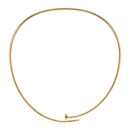 Cartier 18K Yellow Gold 3mm Juste Un Clou Necklace 1 of 4