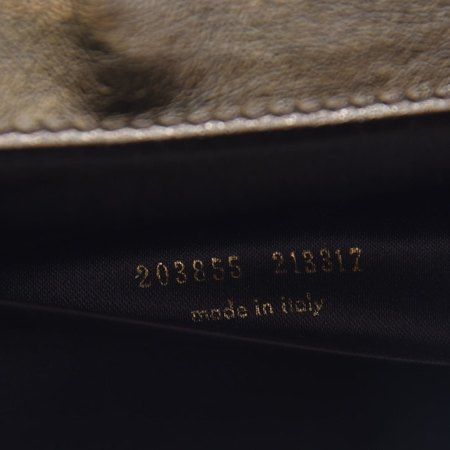 Metallic Calfskin Monogram Large Belle De Jour Clutch Gold