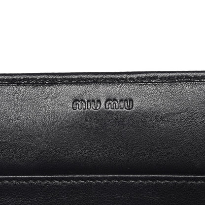 Miu Miu Nappa Quilted Flap Wallet Inchiostro 6 of 11