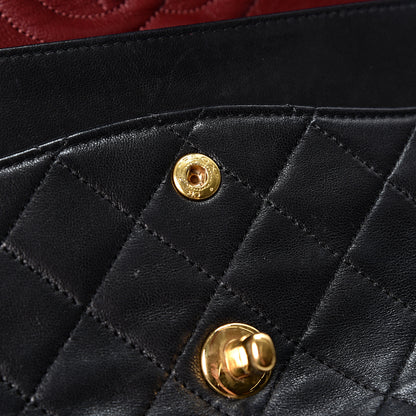 Chanel Lambskin Quilted Medium Double Flap Black 9 of 14