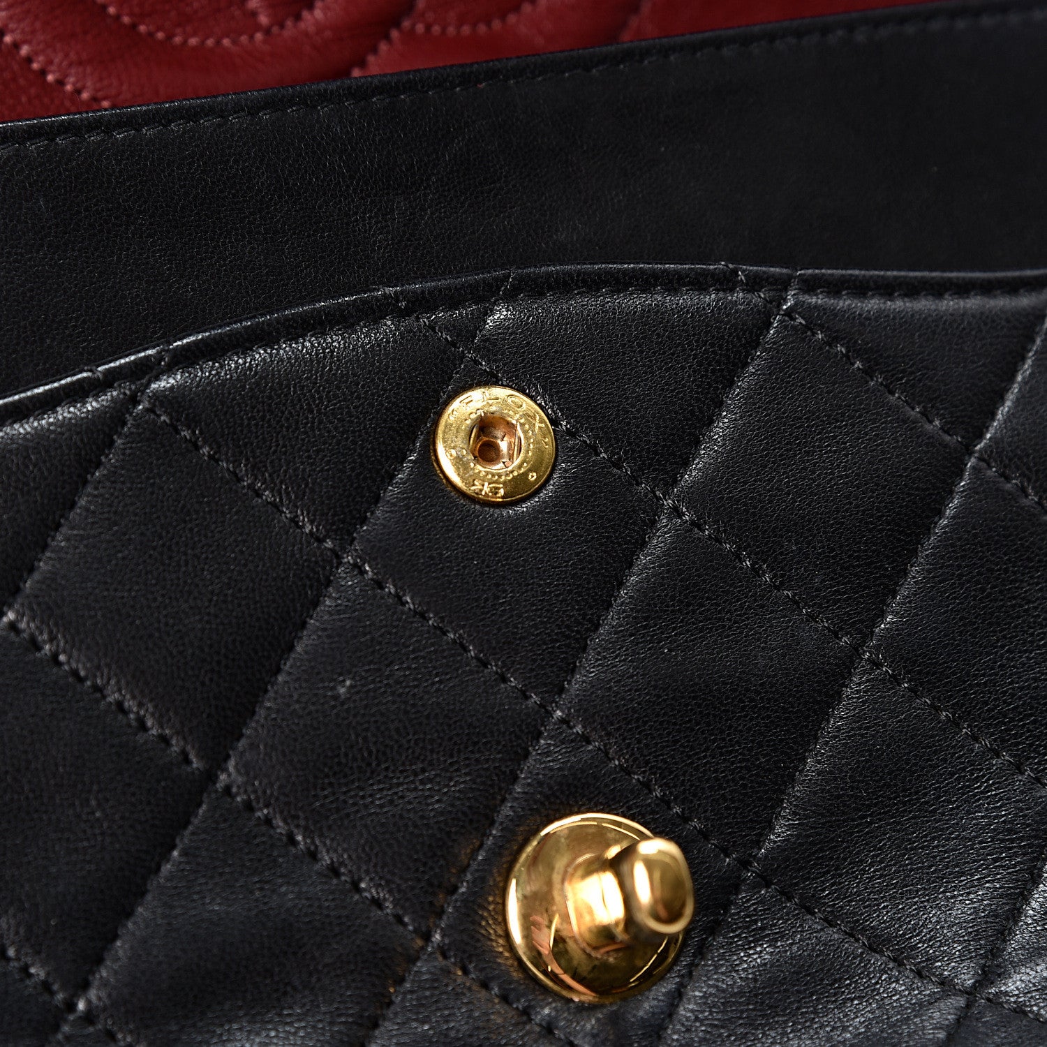 Chanel Lambskin Quilted Medium Double Flap Black 9 of 14