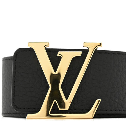 Louis Vuitton Taurillon Calfskin 30mm LV Initiales Reversible Belt 90 36 Black 6 of 7