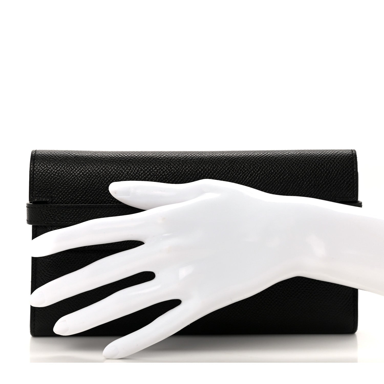 Hermes Epsom Kelly Longue Wallet Black 2 of 8