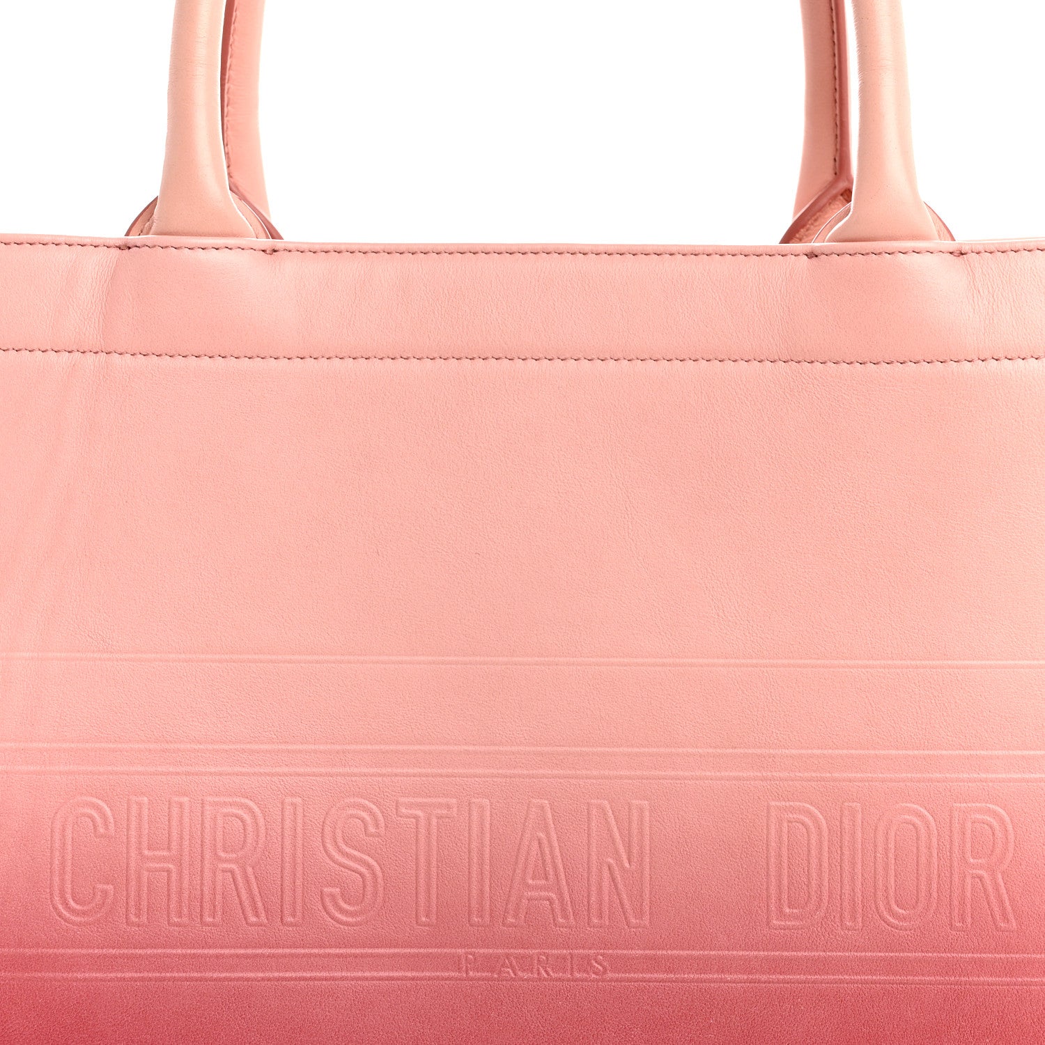 Christian Dior Gradient Smooth Calfskin Embossed Medium Book Tote Pink 8 of 14