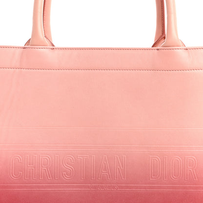 Christian Dior Gradient Smooth Calfskin Embossed Medium Book Tote Pink 8 of 14