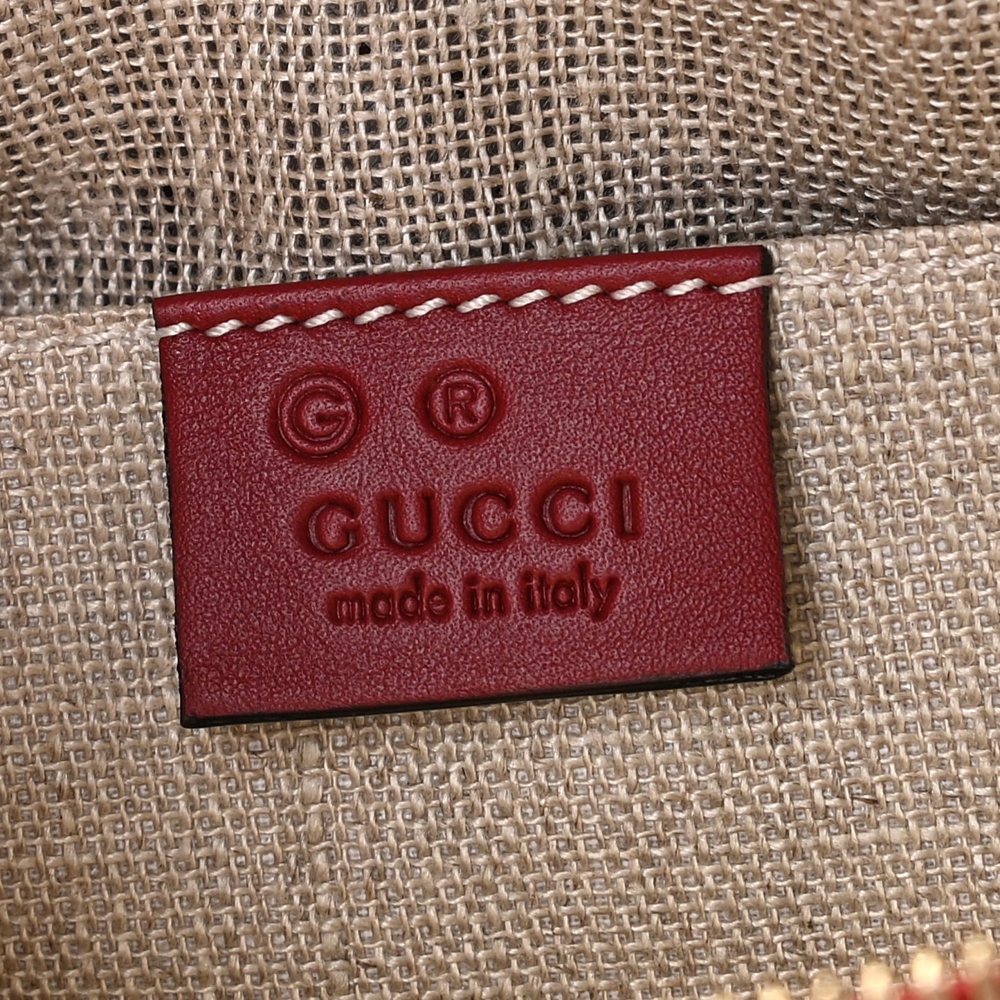 Soft Microguccissima Mini Dome Bag Rosso