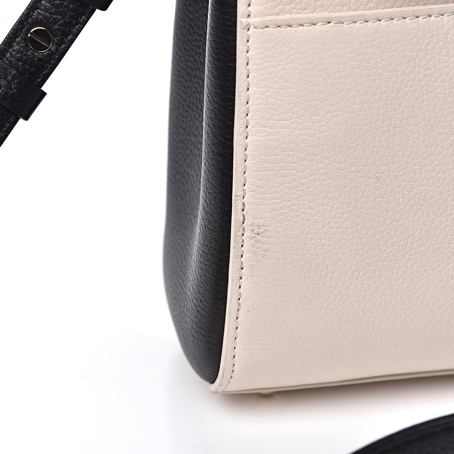 Chanel Grained Calfskin Mini Bi-Color Neo Executive Shopper Tote Beige Black 10 of 12