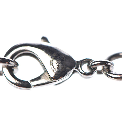 Chanel Large Baroque CC Necklace Silver 5 of 6