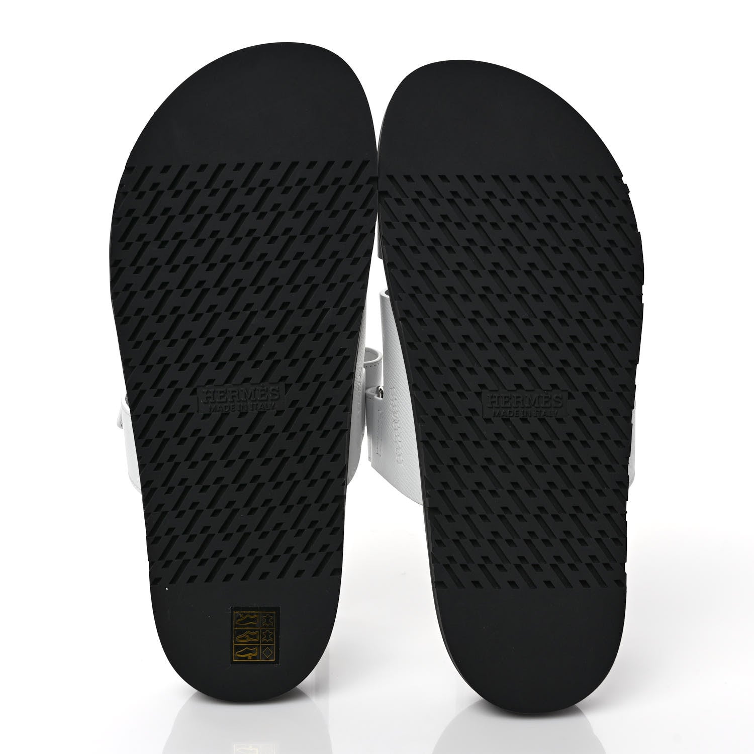 Hermes Epsom Womens Chypre Sandals 41 White 5 of 9