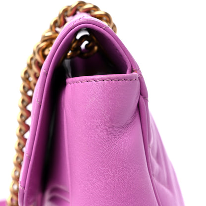 Gucci Calfskin Matelasse Medium GG Marmont Shoulder Bag Candy Mousse 15 of 16