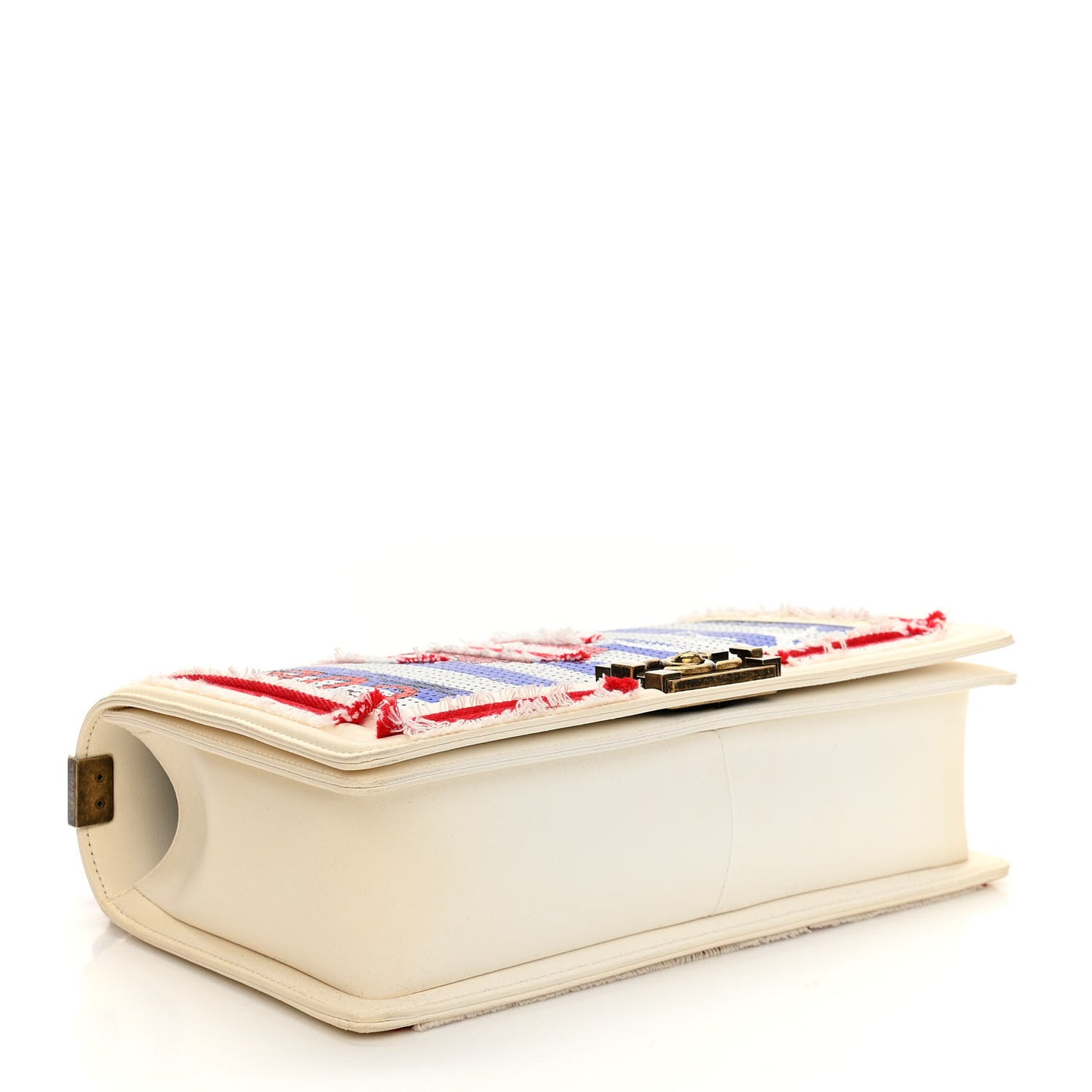 Sequin Canvas New Medium Cuba Boy Flap White Blue Red